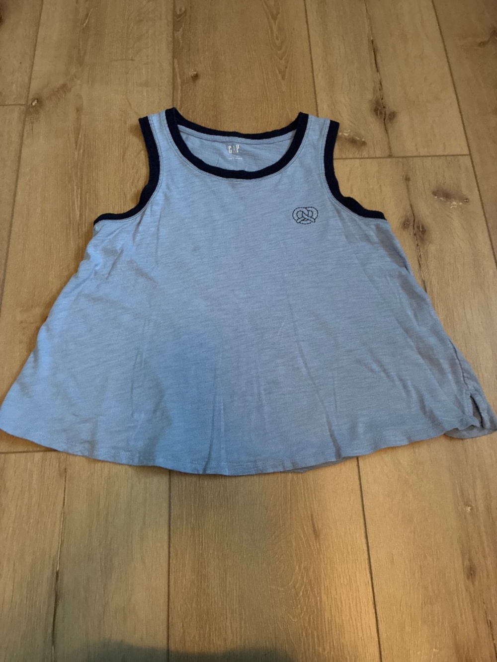 GAP small easy tee pretzel logo navy blue